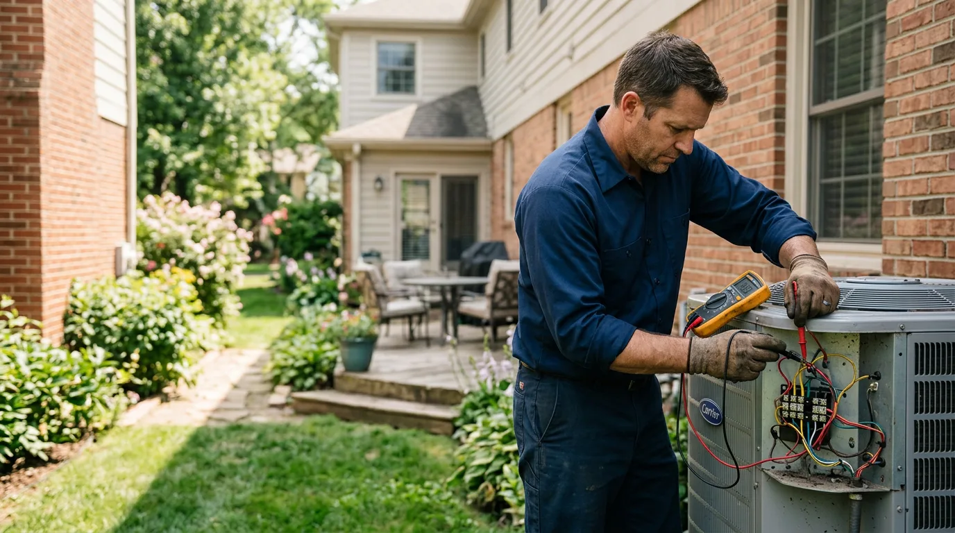 HVAC technician working near Arbovale, WV